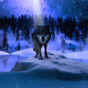 Der Jadegesichtige Wächter: Entdecke den mythischen germanischen Wolfshund