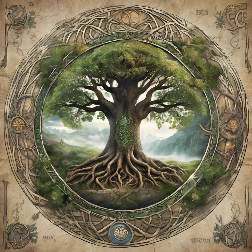 Entdecke Yggdrasil – Der Weltenbaum, der die neun Welten miteinander verbindet: Ein faszinierender Einblick in die nordische Mythologie!