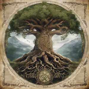 Entdecke Yggdrasil – Der Weltenbaum, der die neun Welten miteinander verbindet: Ein faszinierender Blick auf die nordische Mythologie!