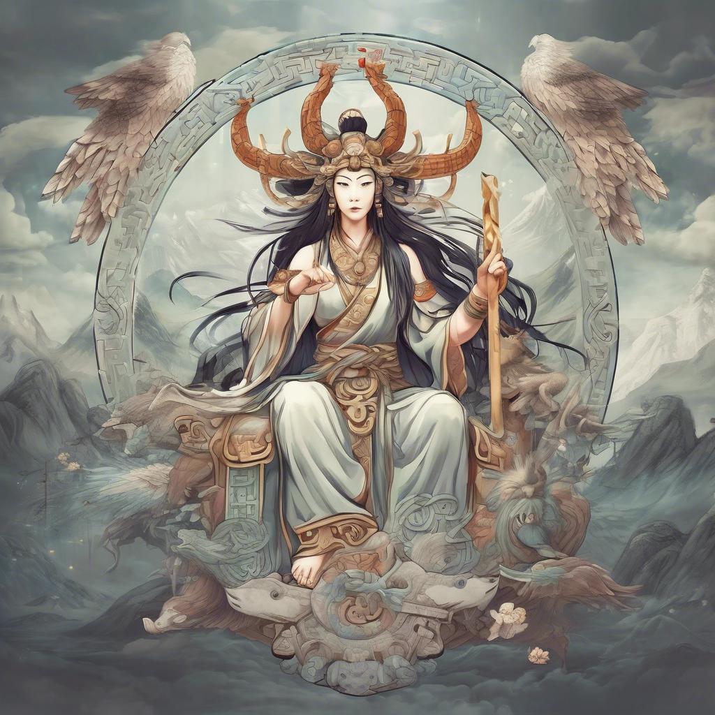 Entdecke die faszinierenden chinesisch mythologie PowerPoint Hintergründe für deine Präsentationen!