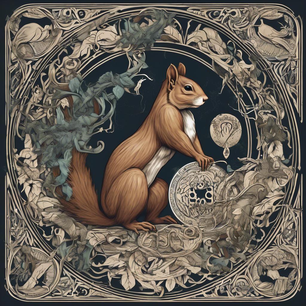 Entdecke Ratatoskr – Das Eichhörnchen, das die Botschaften zwischen dem Adler und der Schlange in Yggdrasil übermittelt!