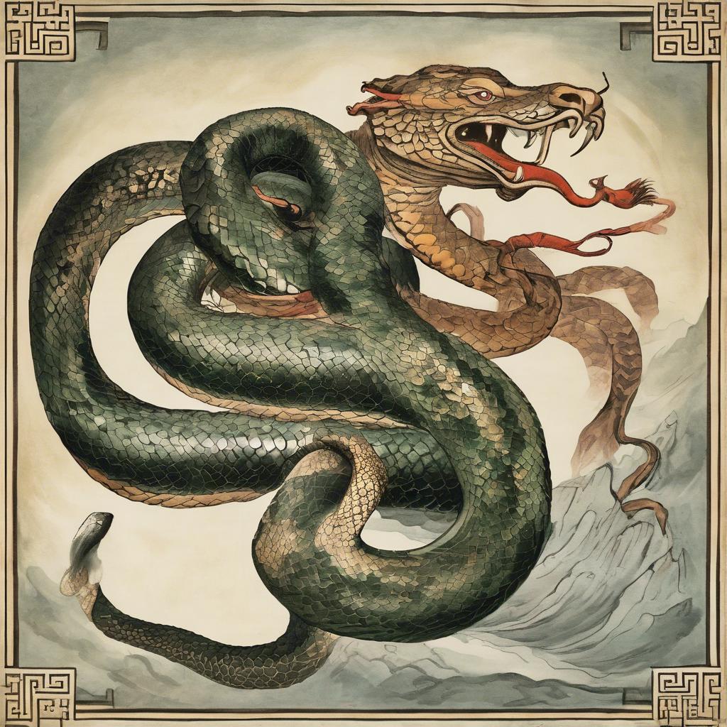 Entdecke die faszinierenden Geschichten der chinesischen Mythologie: Die Schlange im Fokus!
