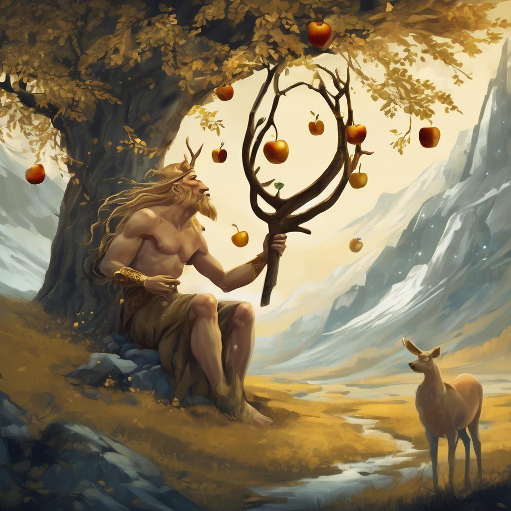 Eikthyrnir – Der Hirsch, der den goldenen Äpfeln im Himmel nahe der Quelle Hvergelmir frisst: Was du über die Sage wissen solltest