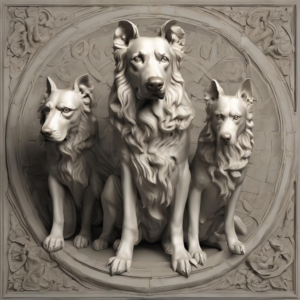 The correct spelling and capitalization for the term you provided, in a mythology-related context, is „Dreiköpfiger Hund.“ This refers to the mythological three-headed dog often associated with Cerberus in Greek mythology