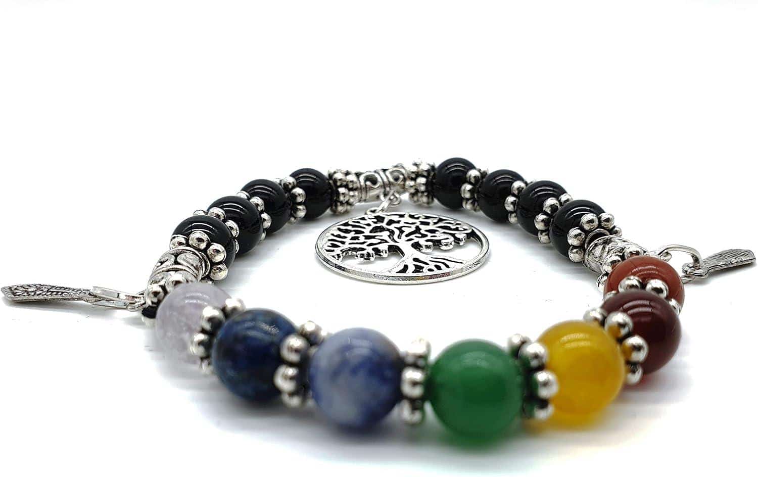 Yggdrasil-Armbänder: Tigerauge, Lava & 7 Chakren