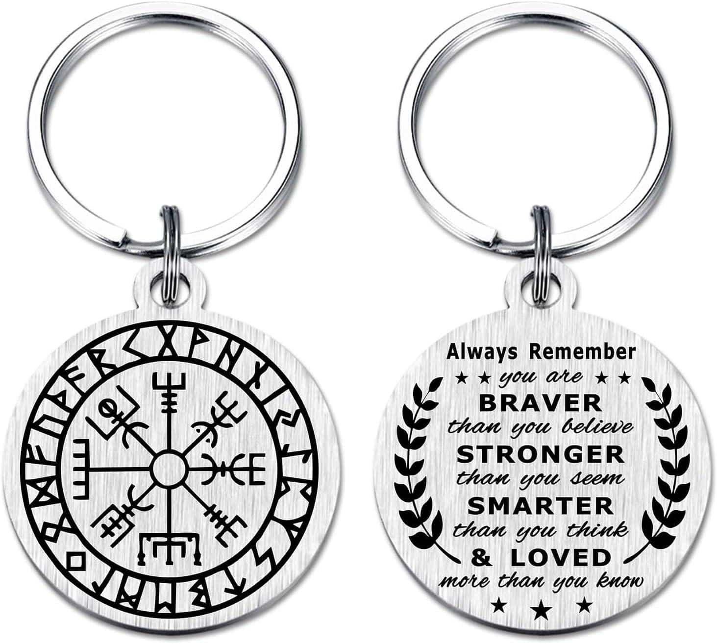 Schutz am Schlüssel: Wikinger, Engel & Herz