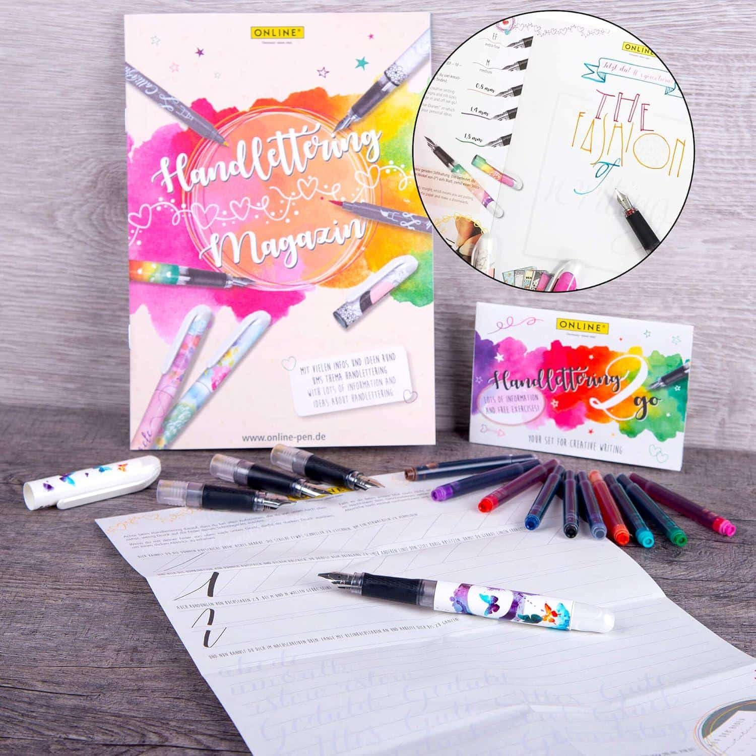 Online Kalligrafie‑Sets im Vergleich: Stifte & Patronen
